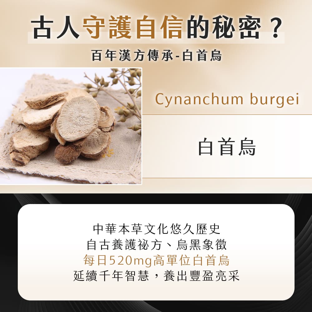 黑帝.生物素+鋅+鐵+白首烏